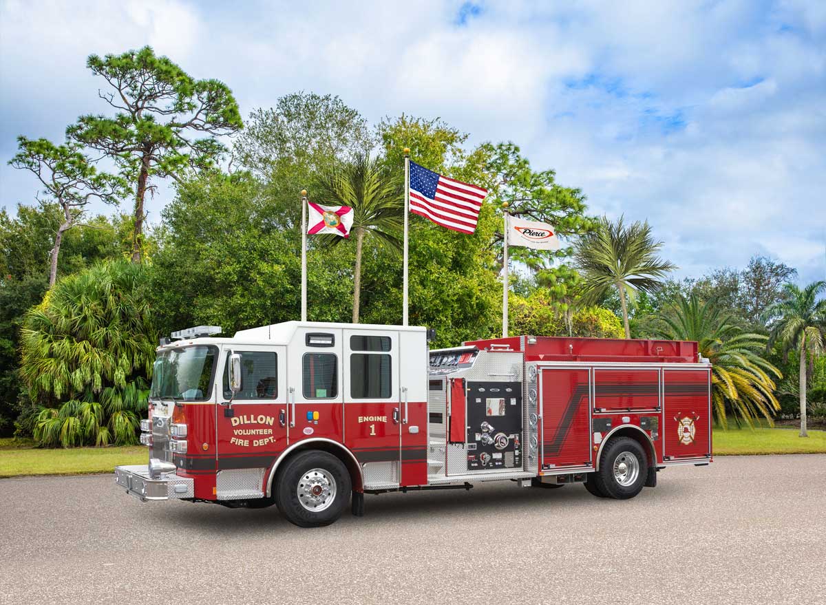 Pierce Fire Truck Dillon Volunteer Fire Department